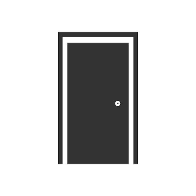 Icono de puerta Diseño de ilustración vectorial