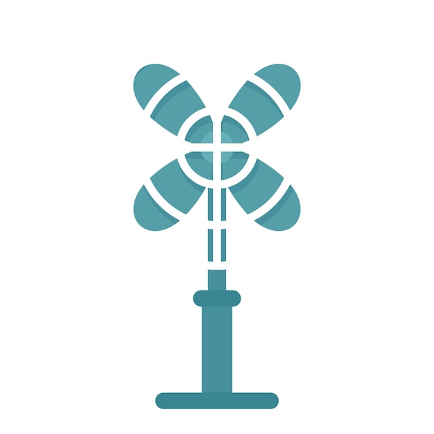 Icono de puerta de ventilador de refrigeración Ilustración plana del icono de vector de puerta de ventilador de refrigeración aislado sobre fondo blanco