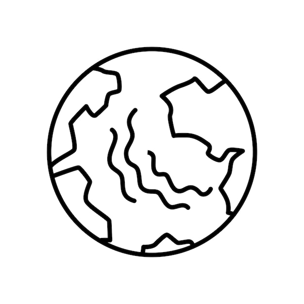 Icono de puerto marítimo contorno símbolo vectorial lineal ilustración de estilo lineal con trazo editable