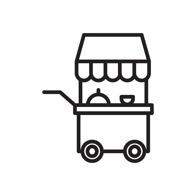 Icono del puesto Colección de arte de línea delgada