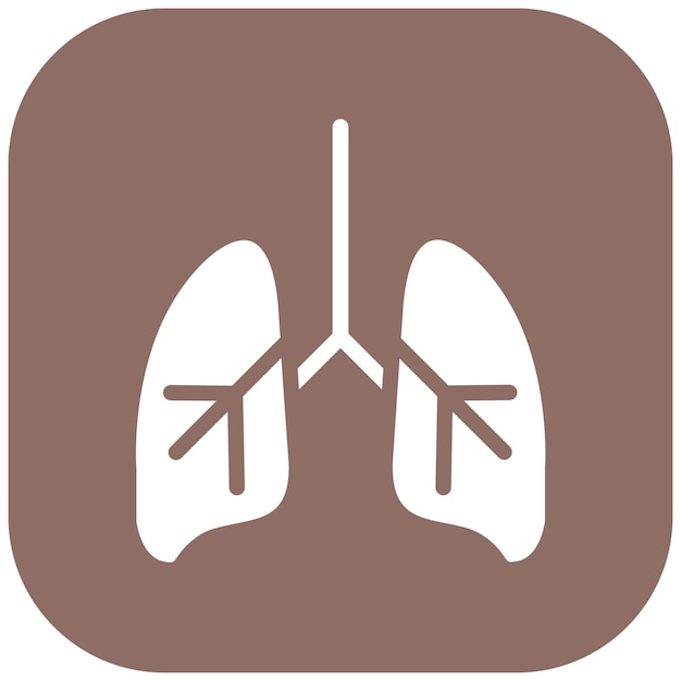 El icono de los pulmones