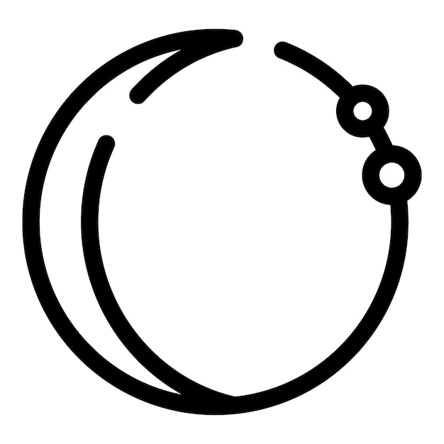 Icono de pulsera de arte de línea minimalista simple que representa joyas
