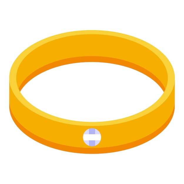 Icono de pulsera de entrenamiento en casa Isométrico del icono de vector de pulsera de entrenamiento en casa para diseño web aislado sobre fondo blanco