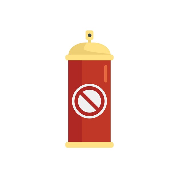 Icono de pulverización de aire de desinfección Ilustración plana del icono de vector de pulverización de aire de desinfección para diseño web aislado