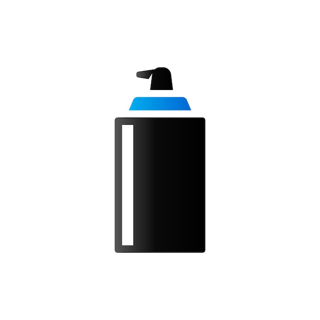 Icono de pulverización líquida en color de dos tonos Pintura lubricante desinfectante