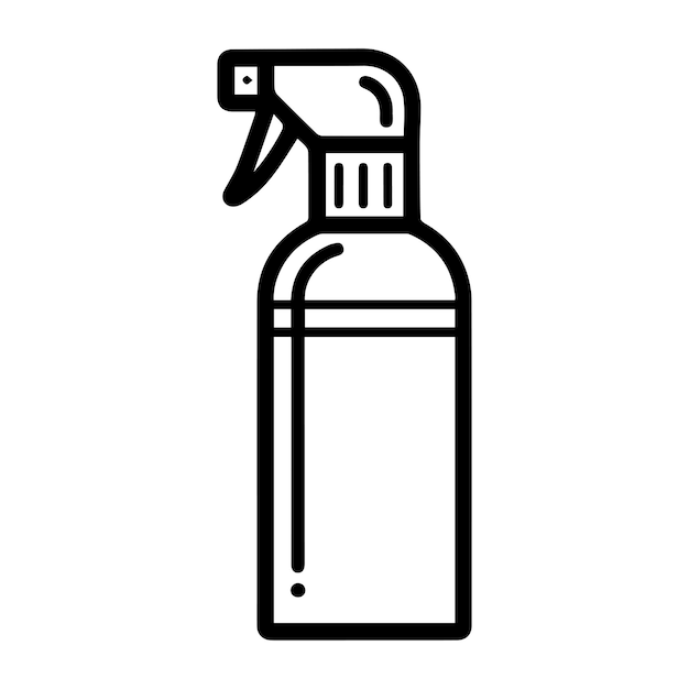 icono de pulverización o símbolo de línea moderna Arte de línea vectorial y diseño de icono con contorno en negrita