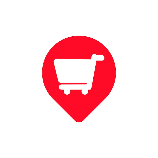 Icono de puntero del carrito de compras