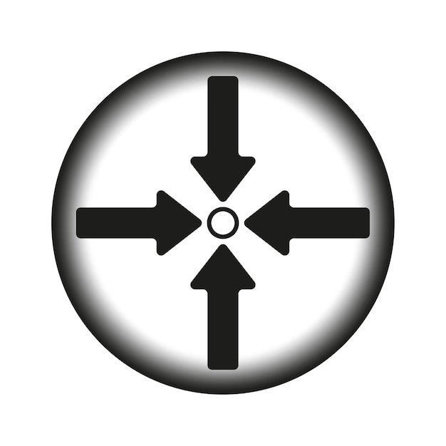 Icono del punto de encuentro Ilustración vectorial EPS 10