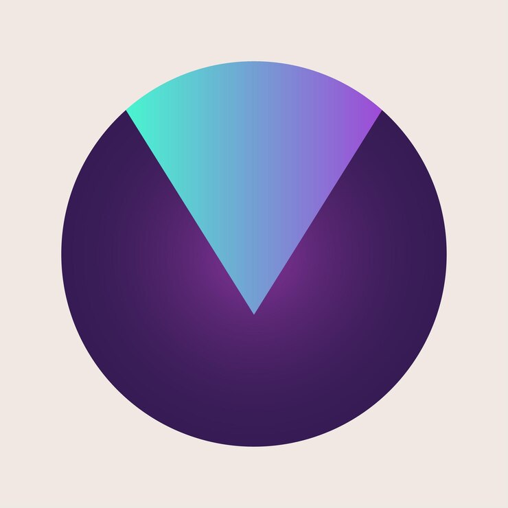 Vector icono de punto redondo elemento de círculo forma gradiente textura etiqueta símbolo del logotipo arte abstracto nostálgico moderno
