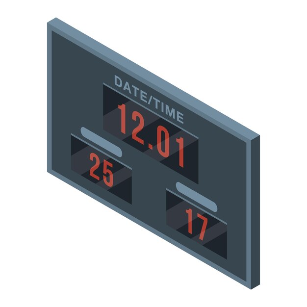 Icono de puntuación de deporte de mesa Isométrico del icono de vector de puntuación de deporte de mesa para diseño web aislado sobre fondo blanco