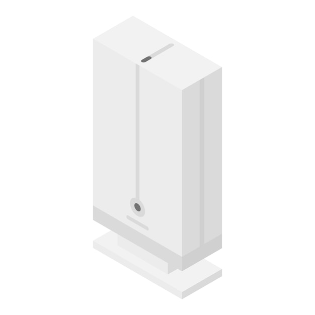 Icono de purificador de aire doméstico Isométrico del icono de vector de purificador de aire doméstico para diseño web aislado sobre fondo blanco