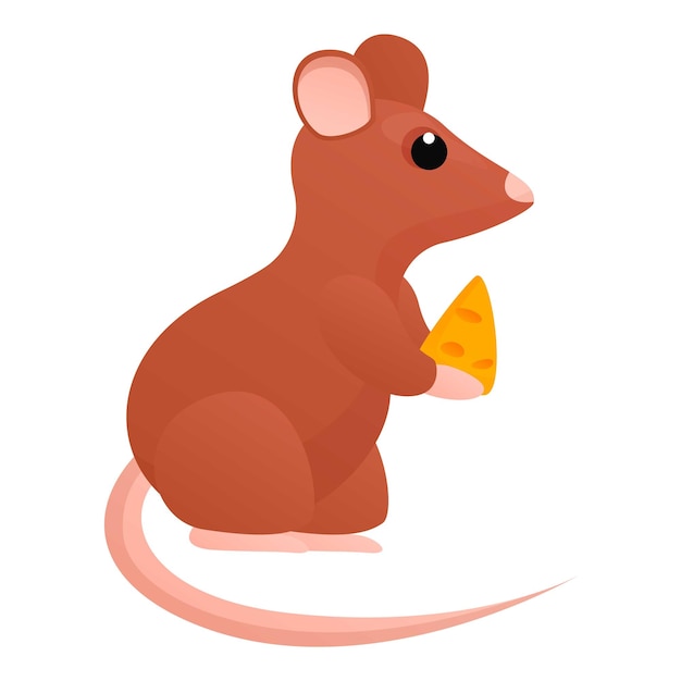 Icono de queso de rata Icono vectorial de quesos de rata para el diseño web aislado en fondo blanco