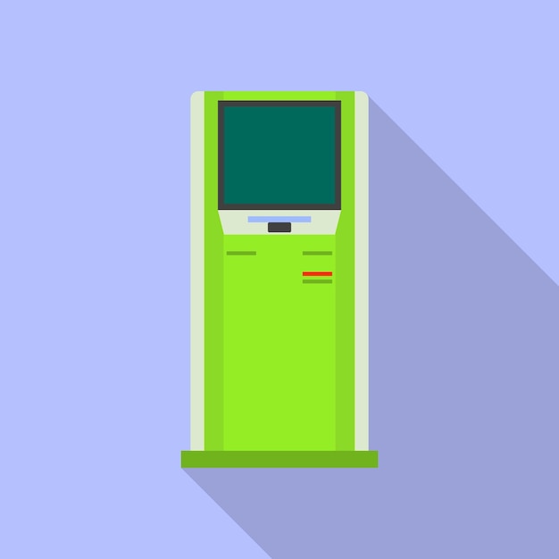 Icono de quiosco de información moderno Ilustración plana del icono de vector de quiosco de información moderno para diseño web