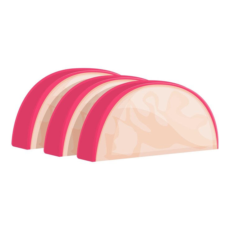 Vector icono de rábano en rodajas vector de dibujos animados dieta fresca ensalada fresca