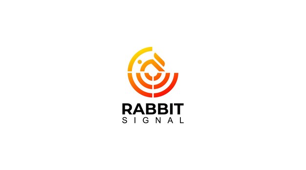 Icono Rabit WiFi Elemento de diseño de logotipo y plantilla vectorial