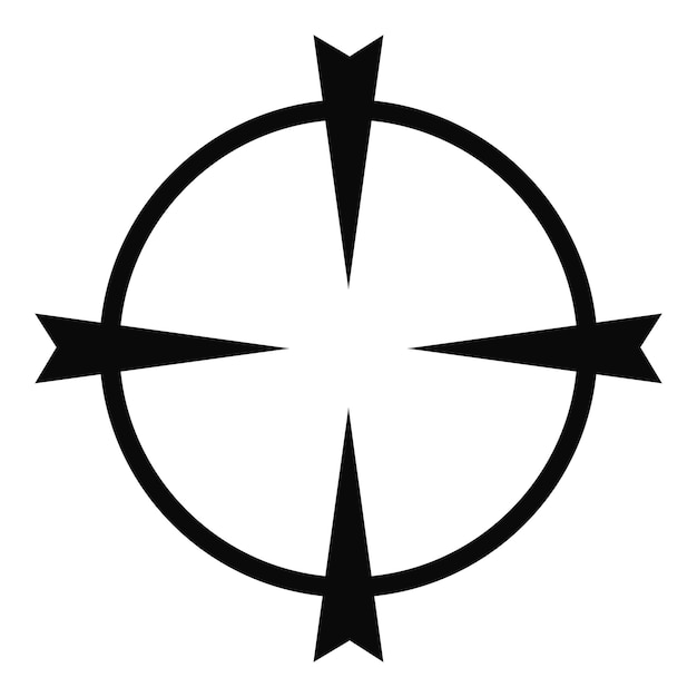 Icono de radar óptico Ilustración simple del icono de vector de radar óptico para web