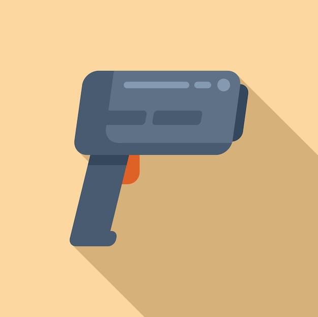 El icono del radar de velocidad del mango es un vector plano.