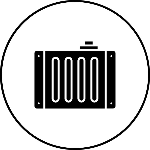 Icono del radiador del coche