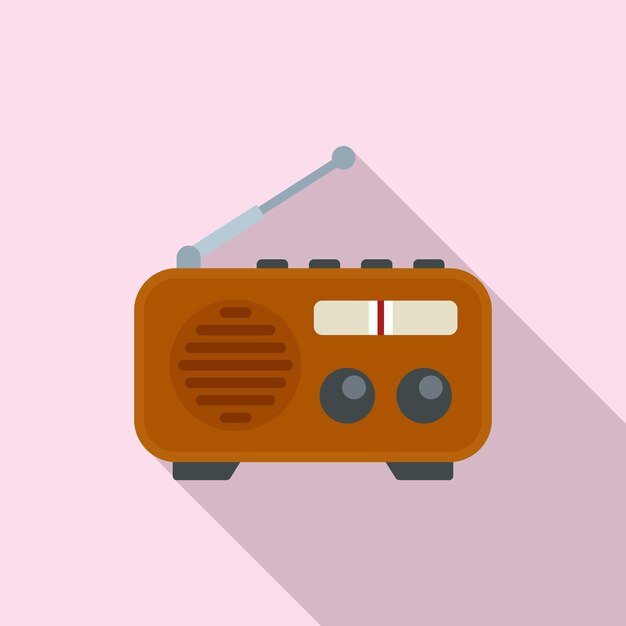 Icono de radio de enfermería Ilustración plana del icono de vector de radio de enfermería para diseño web