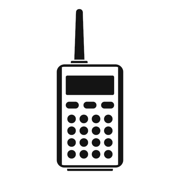 Icono de radio parlante Ilustración sencilla del ícono vectorial de radio parlente para el diseño web aislado en fondo blanco