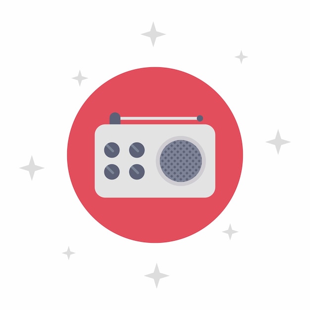 icono de radio vectorial para negocios