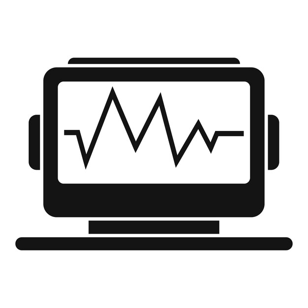Icono de radiofrecuencia Ilustración simple del icono de vector de radiofrecuencia para diseño web aislado sobre fondo blanco