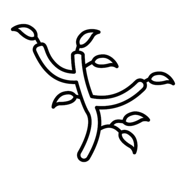 Icono de rama de árbol