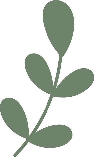 Icono de rama floral