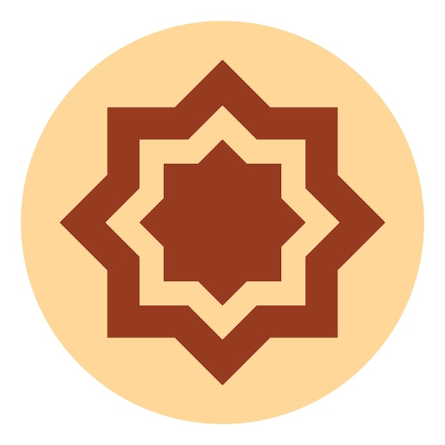 Icono de Ramadán para estrella religiosa