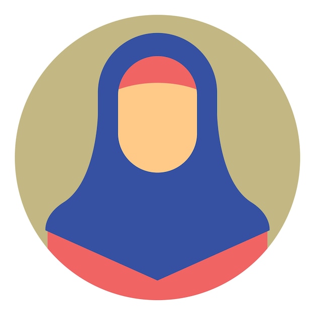 Icono de Ramadán para el pueblo Hijab