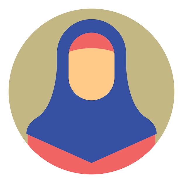 Icono de Ramadán para el pueblo Hijab