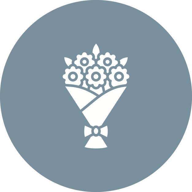 Icono de un ramo de flores