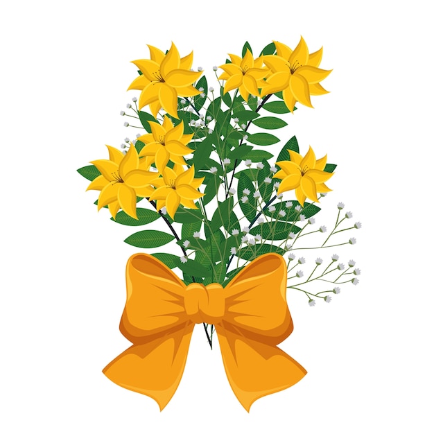 Icono de ramo de flores.