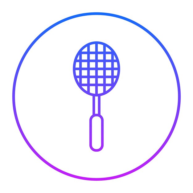 El icono de la raqueta de tenis