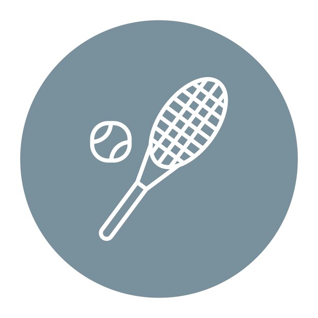 El icono de la raqueta de tenis