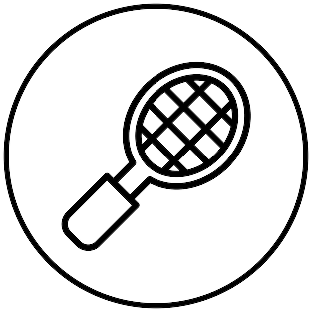El icono de la raqueta de tenis