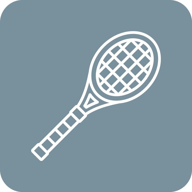El icono de la raqueta de tenis