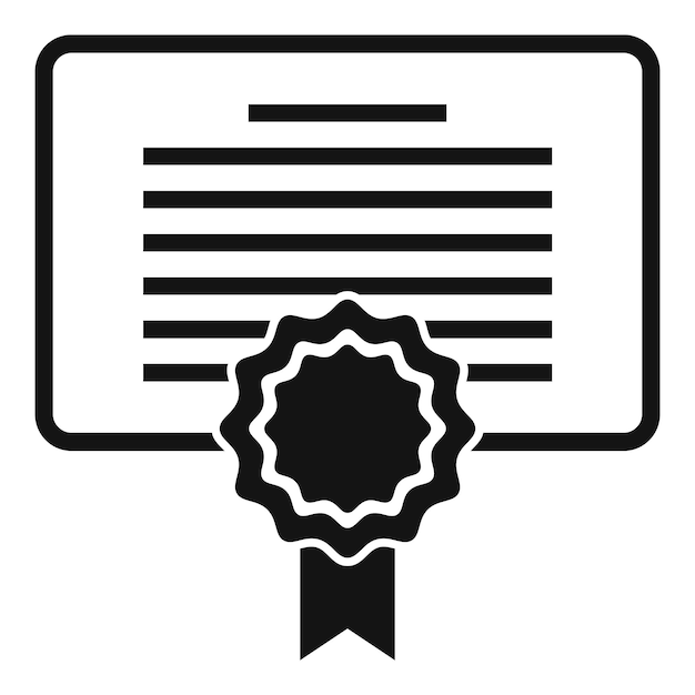 Icono de rasgos personales del Diploma Ilustración simple del icono de vector de rasgos personales del Diploma para diseño web aislado sobre fondo blanco