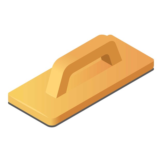 Icono de rastrillo de construcción Isométrico de icono vectorial de rastrillos de construcción para diseño web aislado en fondo blanco
