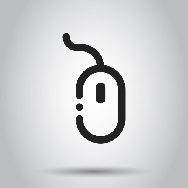 Icono de ratón de computadora Ilustración vectorial Concepto de negocio Pictograma de cursor de ratón