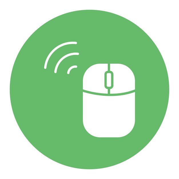 Icono del ratón inalámbrico de la computadora