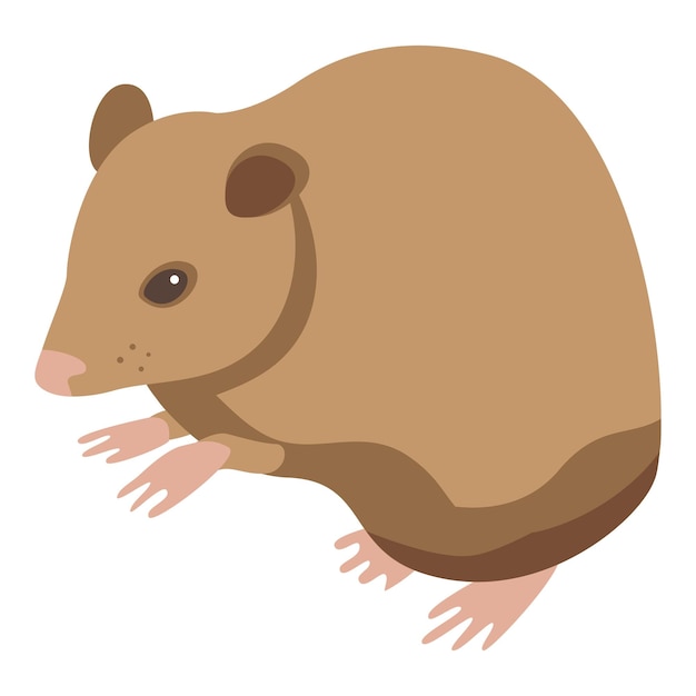 Icono de ratones salvajes Isométrico de icono de vector de ratones salvajes para diseño web aislado sobre fondo blanco