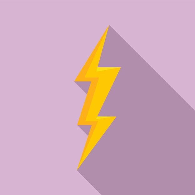 Icono de rayo de tormenta Ilustración plana del icono de vector de rayo de tormenta para diseño web
