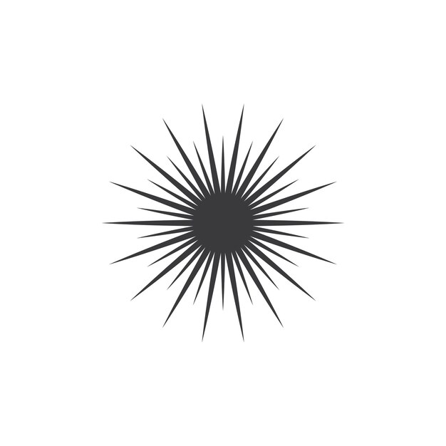 Icono de rayos de sol