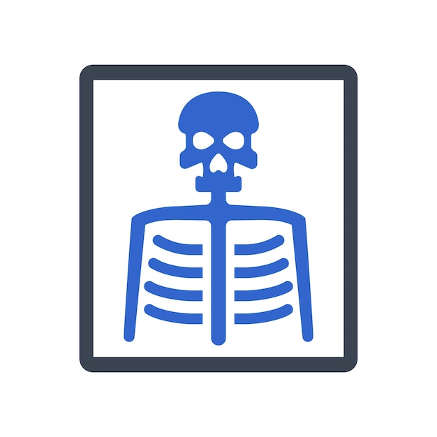 Vector icono de rayos x de radiología