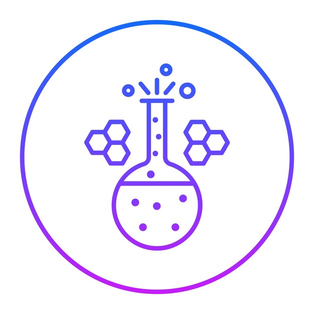 Icono de la reacción química