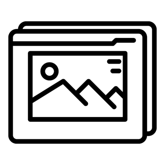 Icono de realidad multimedia virtual Contorno Icono de vector de realidad multimedia virtual para diseño web aislado sobre fondo blanco