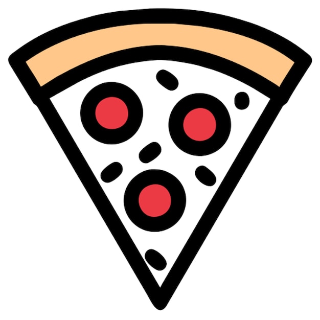 un icono de una rebanada de pizza