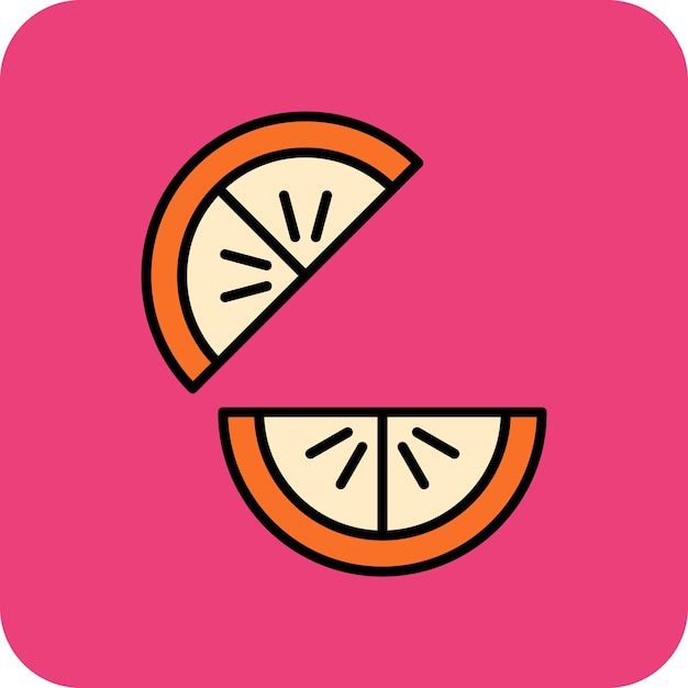 Icono de las rebanadas de naranja