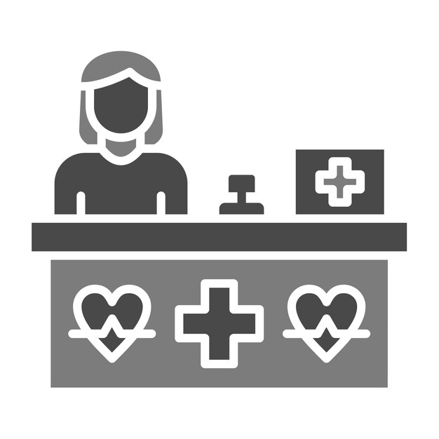 El icono de la recepcionista
